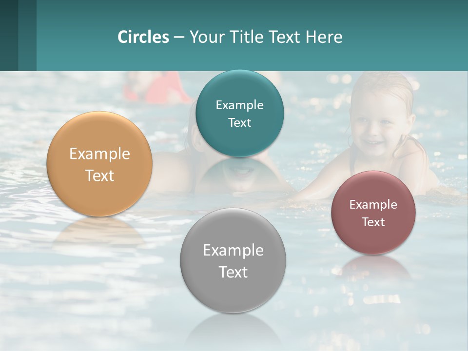 Baby Learns To Swim PowerPoint Template