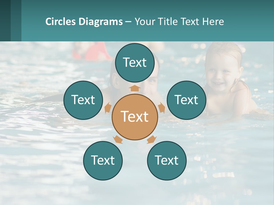 Baby Learns To Swim PowerPoint Template
