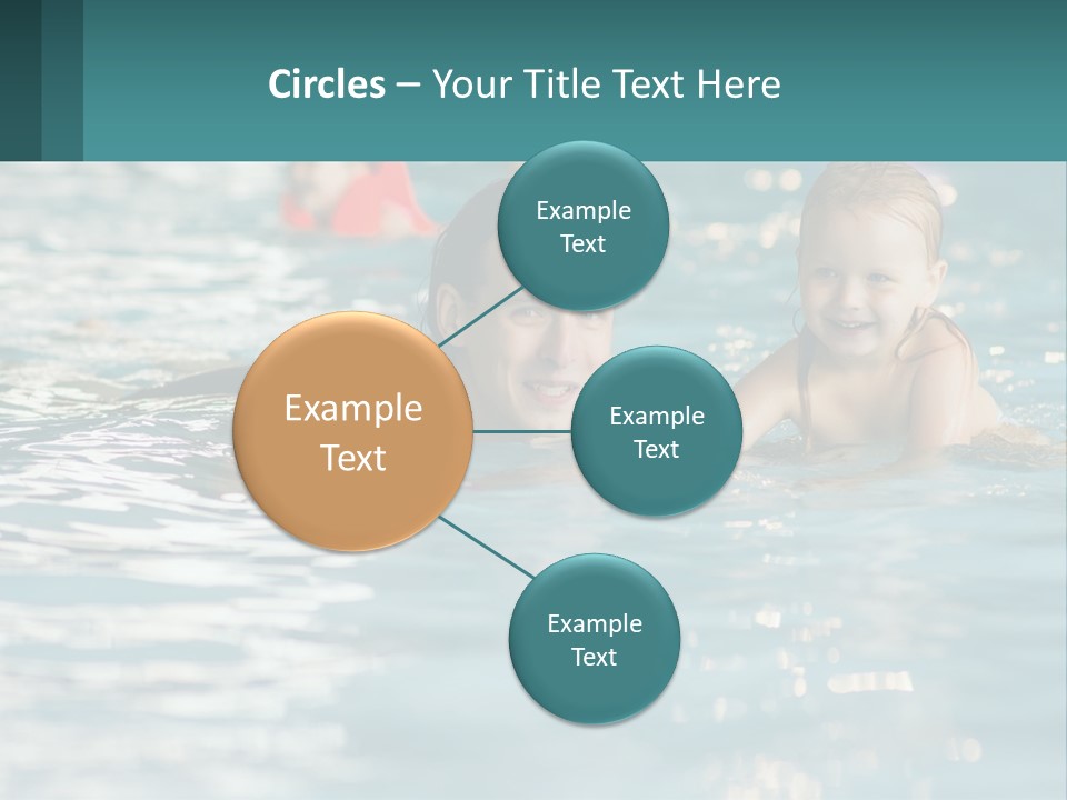 Baby Learns To Swim PowerPoint Template