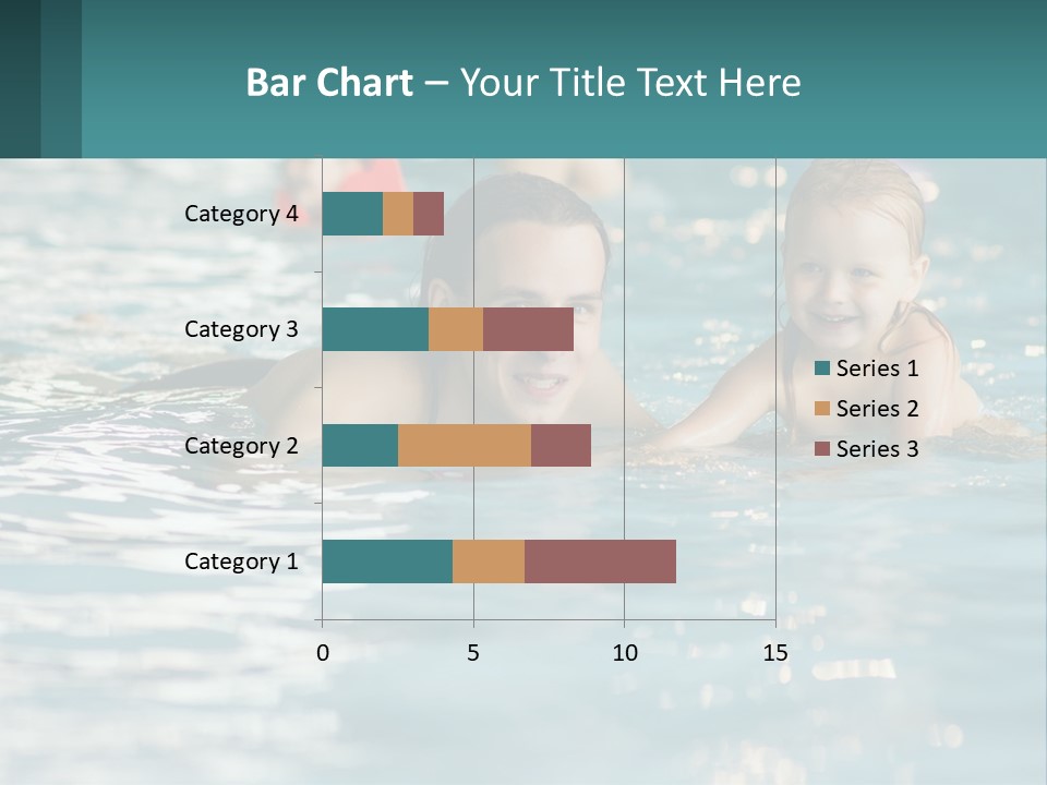 Baby Learns To Swim PowerPoint Template