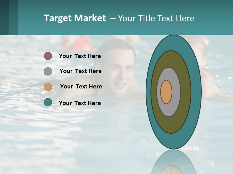 Baby Learns To Swim PowerPoint Template