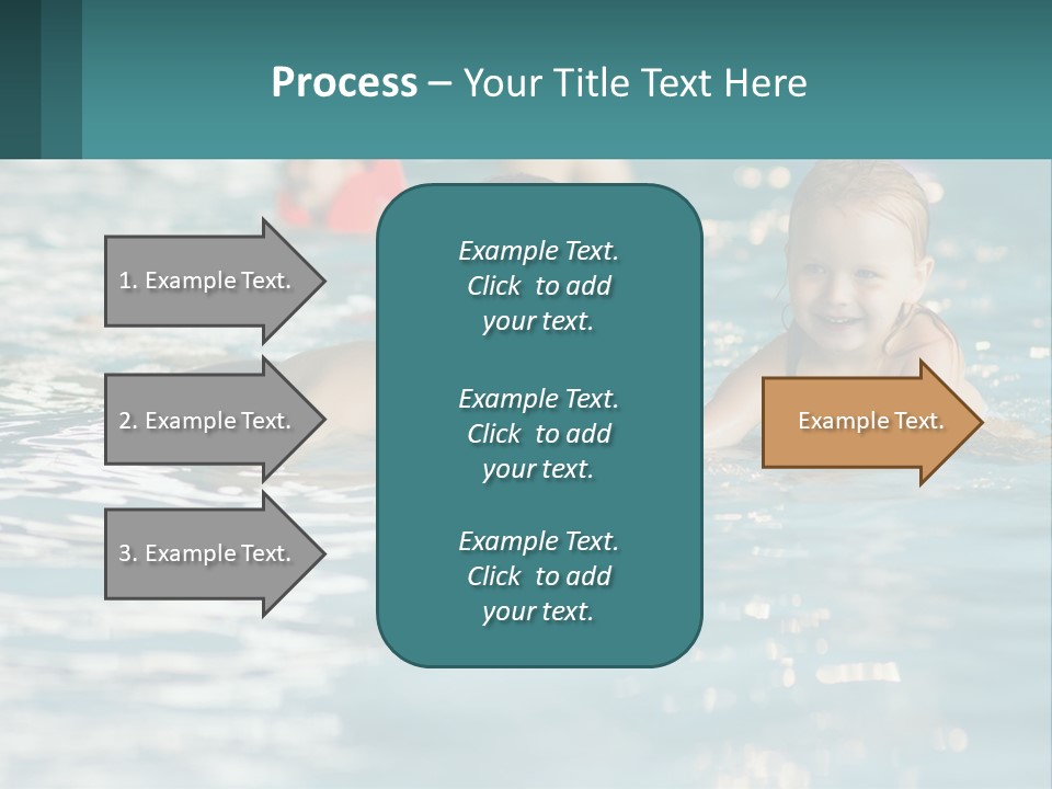 Baby Learns To Swim PowerPoint Template
