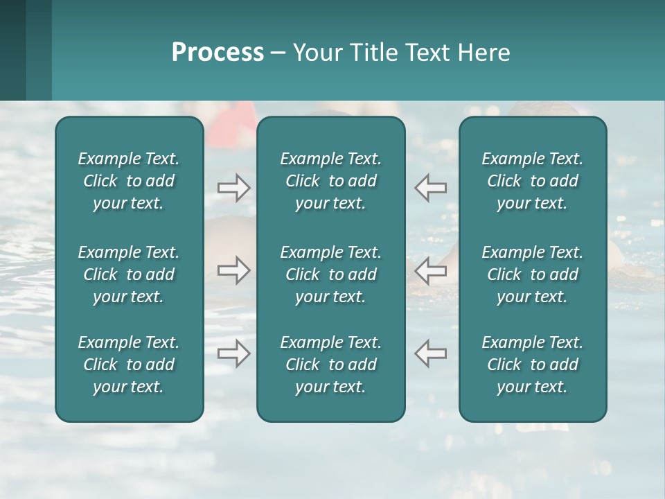 Baby Learns To Swim PowerPoint Template