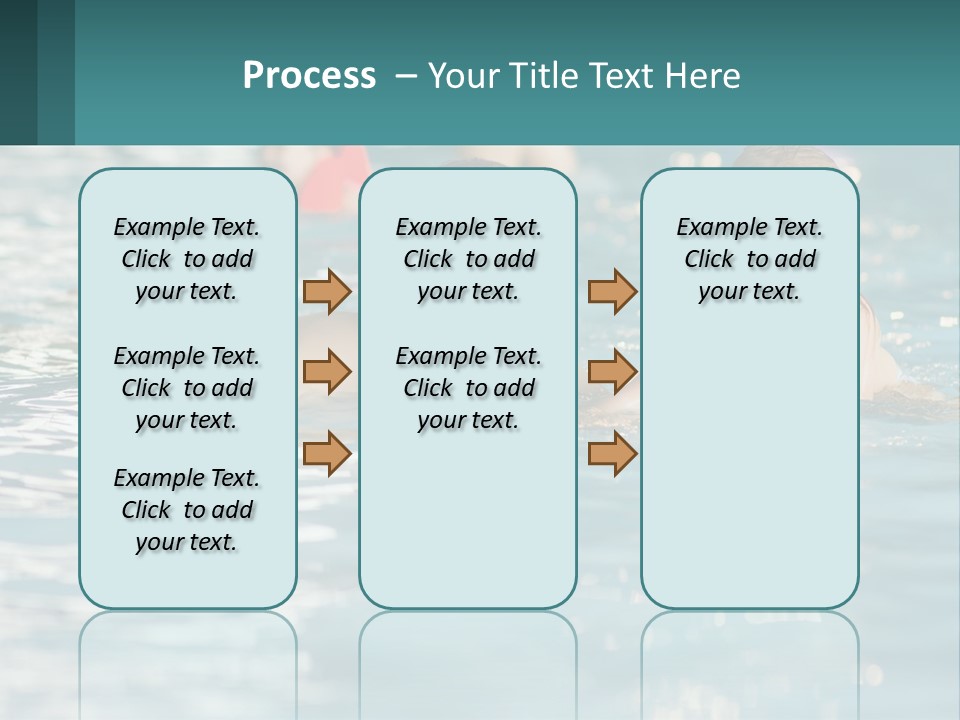 Baby Learns To Swim PowerPoint Template