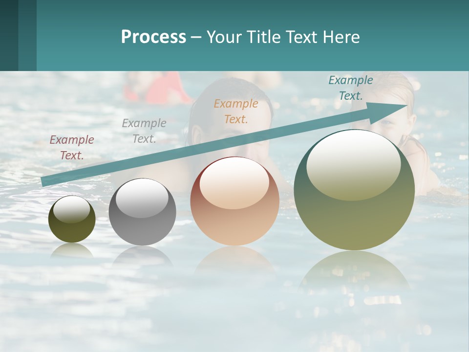 Baby Learns To Swim PowerPoint Template