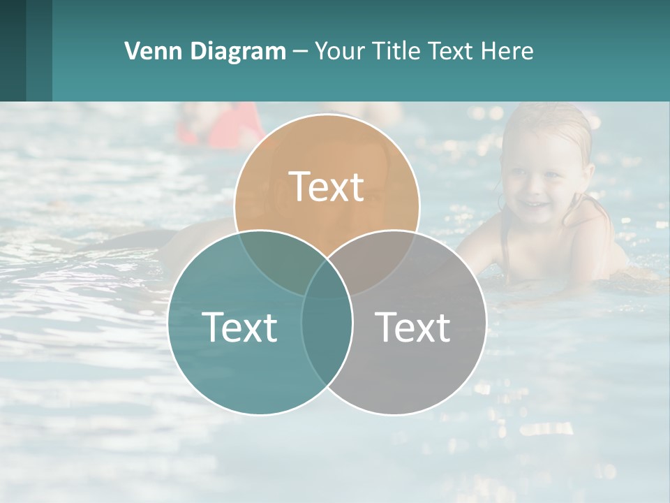 Baby Learns To Swim PowerPoint Template