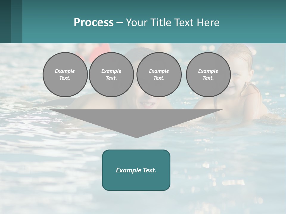 Baby Learns To Swim PowerPoint Template