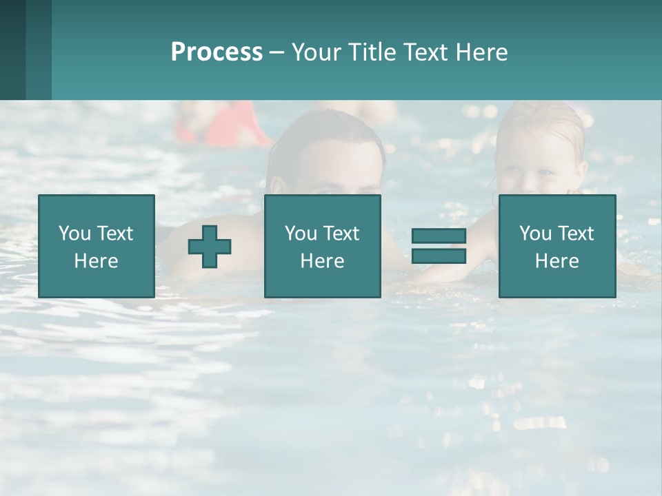 Baby Learns To Swim PowerPoint Template