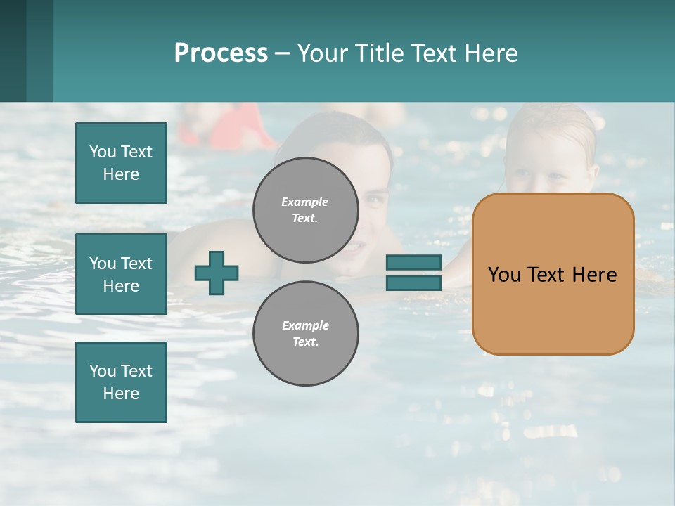 Baby Learns To Swim PowerPoint Template