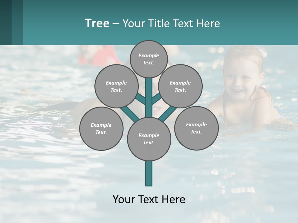 Baby Learns To Swim PowerPoint Template