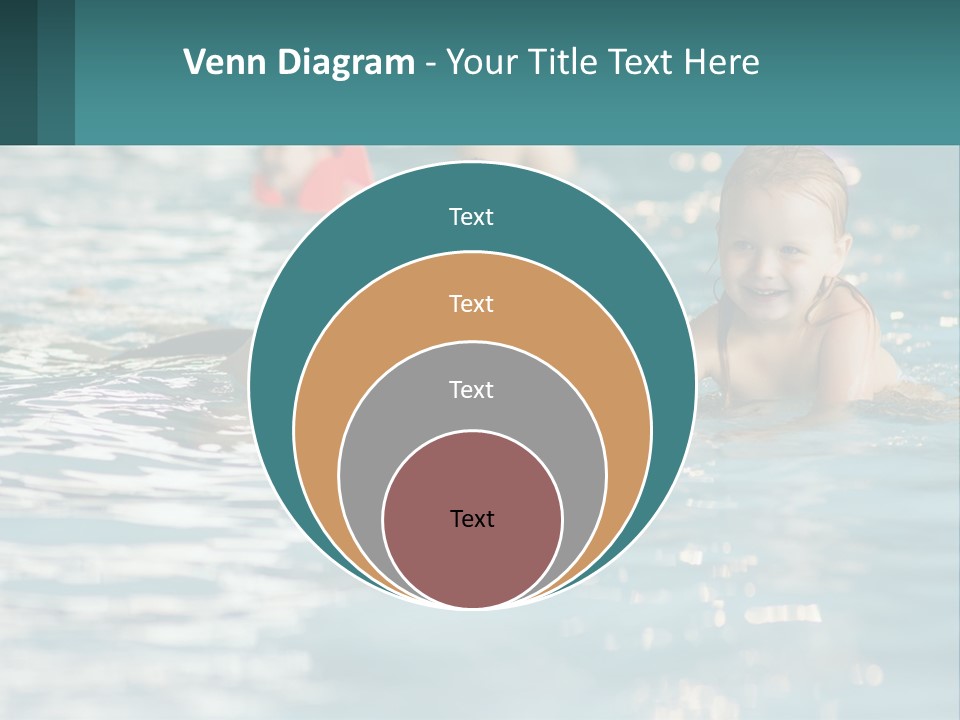 Baby Learns To Swim PowerPoint Template