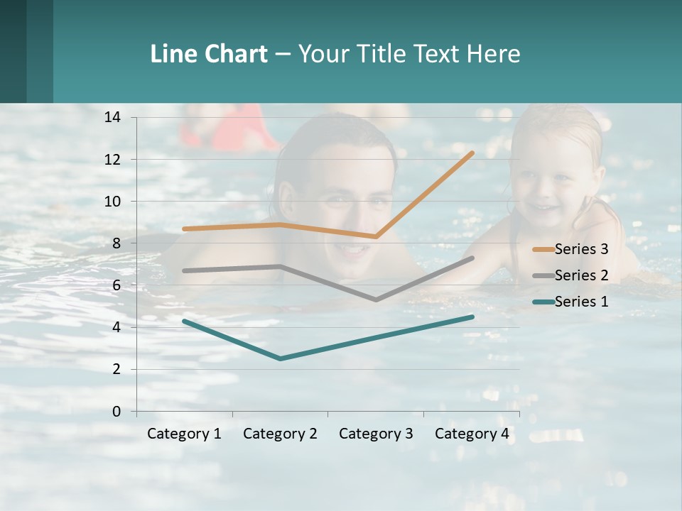 Baby Learns To Swim PowerPoint Template