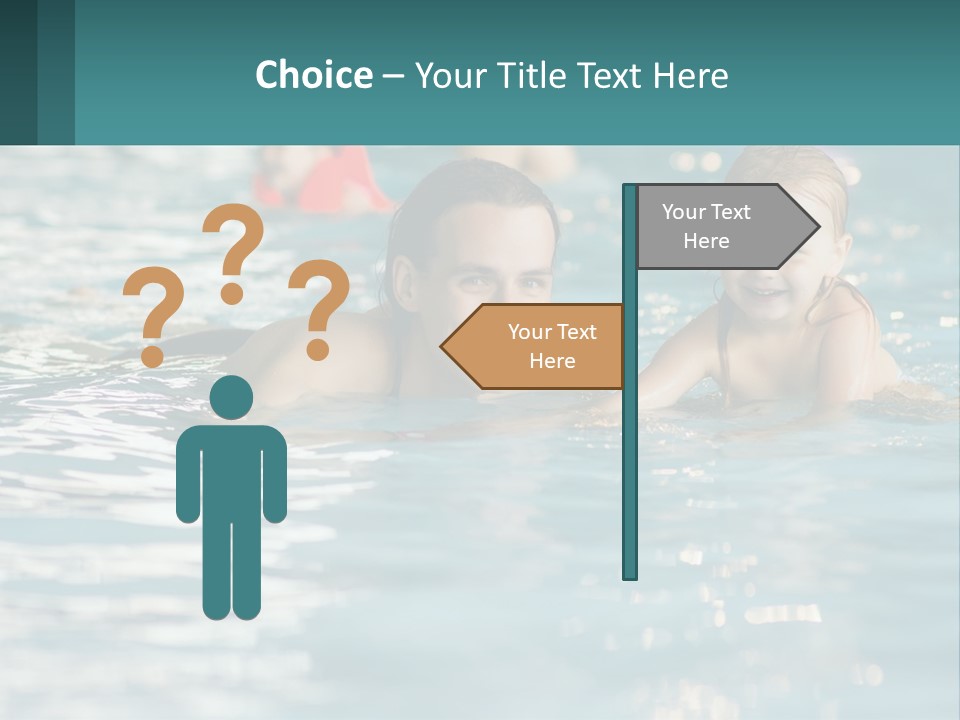 Baby Learns To Swim PowerPoint Template