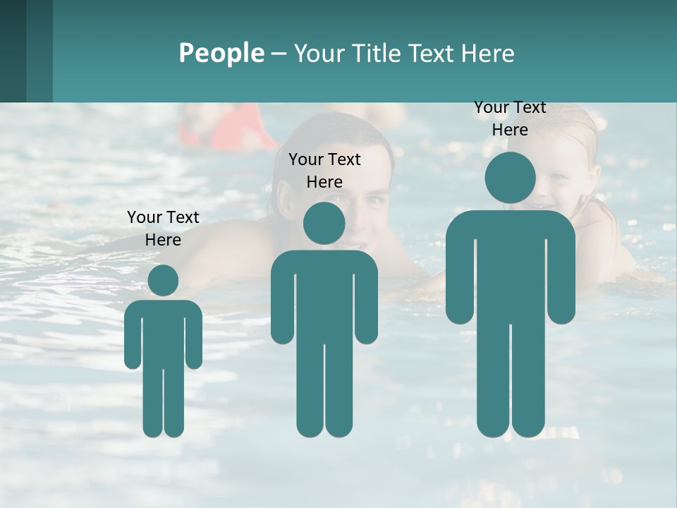 Baby Learns To Swim PowerPoint Template