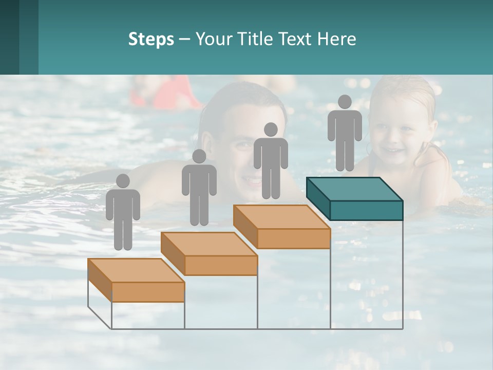 Baby Learns To Swim PowerPoint Template
