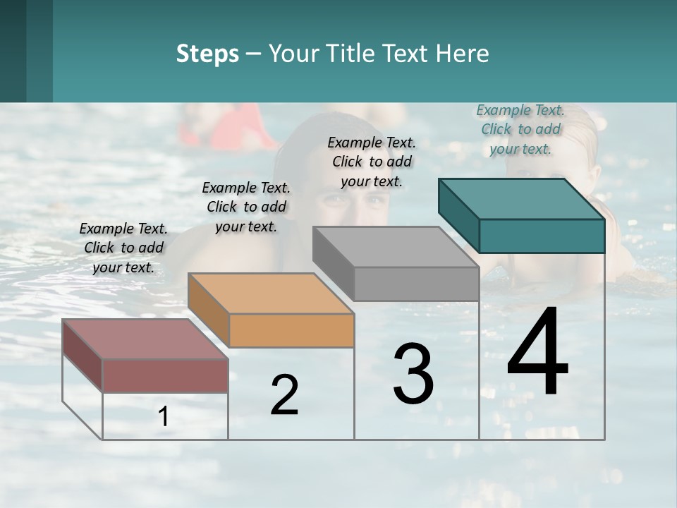 Baby Learns To Swim PowerPoint Template