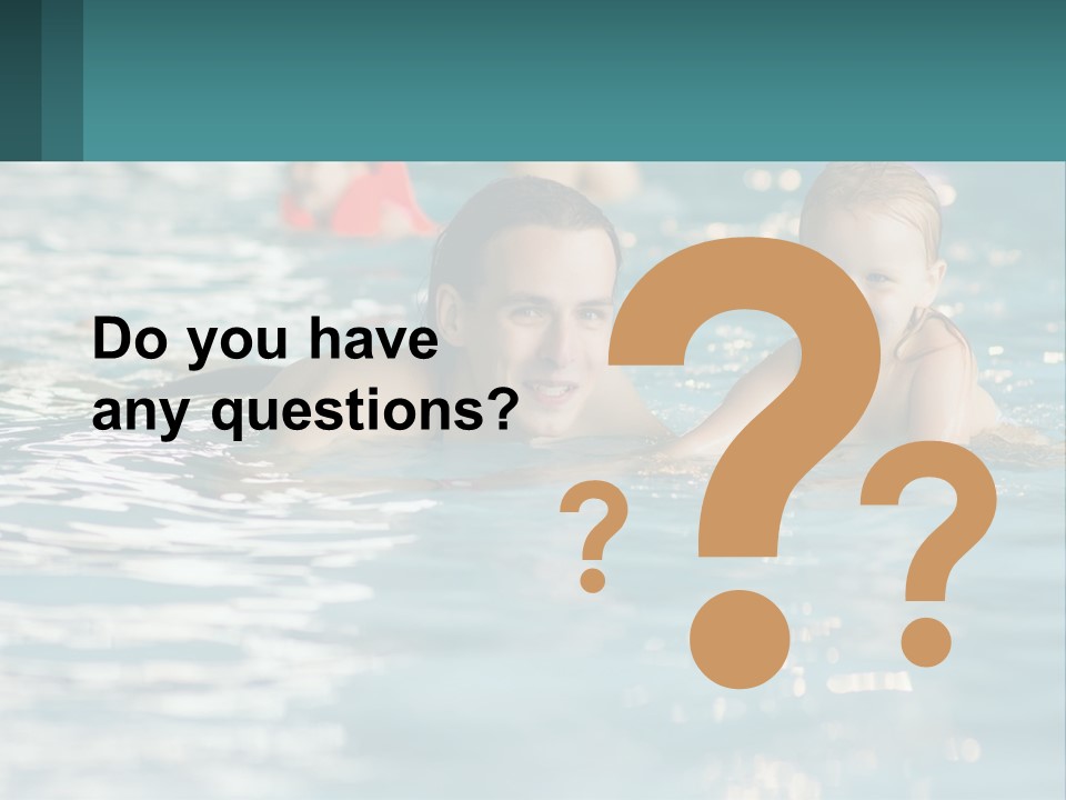 Baby Learns To Swim PowerPoint Template