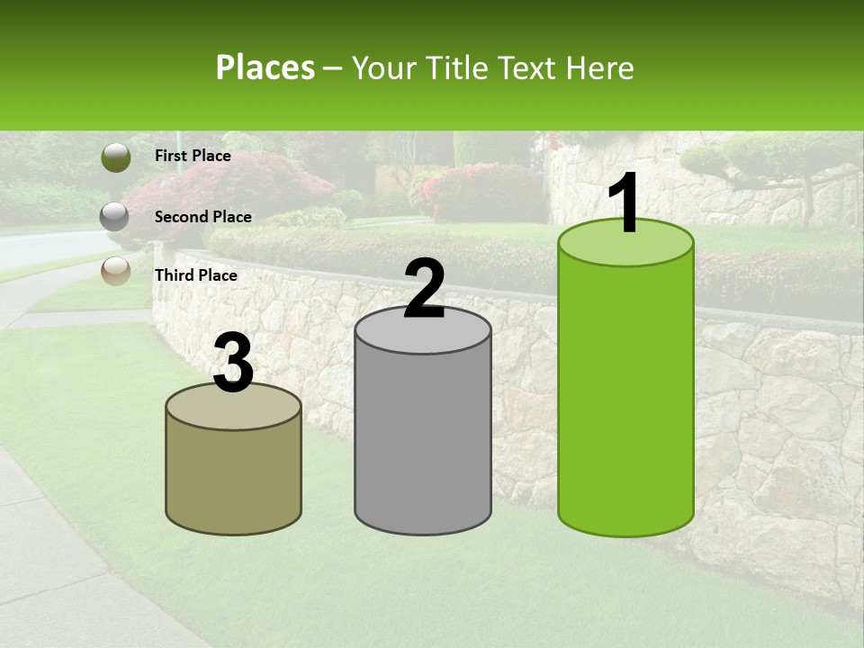 Architectural Structure Of The Garden PowerPoint Template