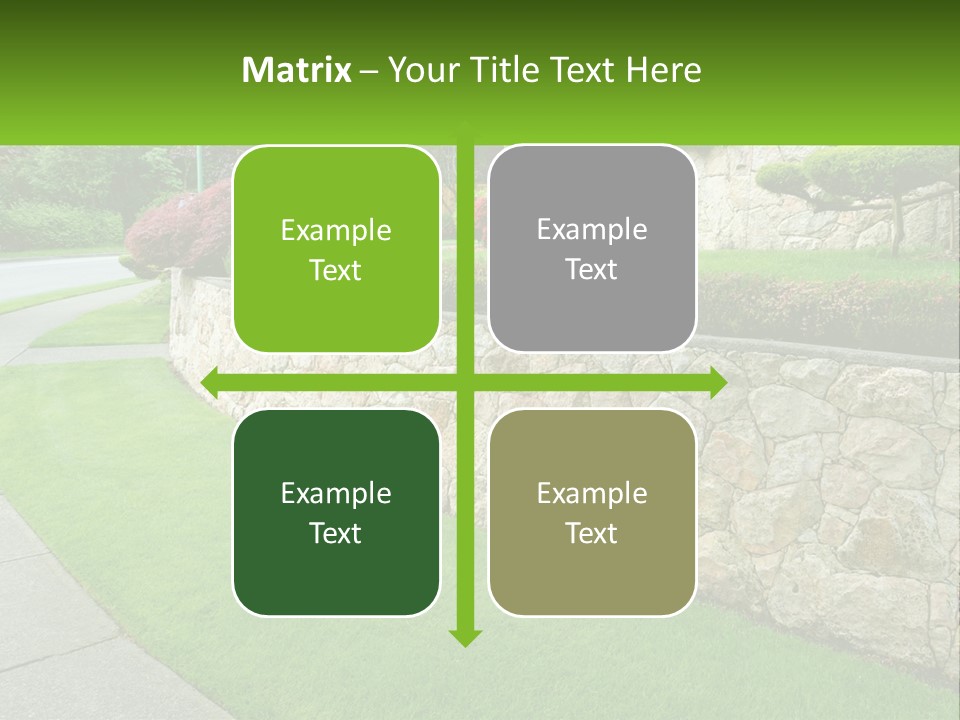 Architectural Structure Of The Garden PowerPoint Template