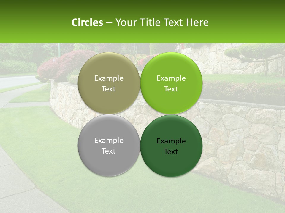 Architectural Structure Of The Garden PowerPoint Template