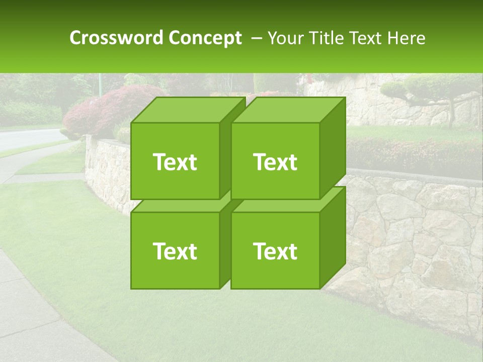 Architectural Structure Of The Garden PowerPoint Template