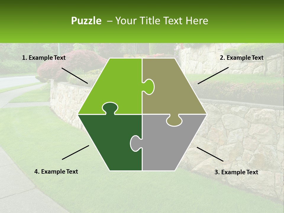Architectural Structure Of The Garden PowerPoint Template