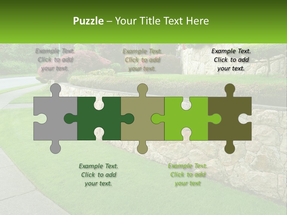 Architectural Structure Of The Garden PowerPoint Template