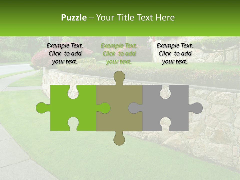 Architectural Structure Of The Garden PowerPoint Template