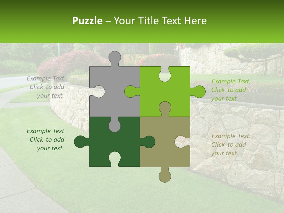 Architectural Structure Of The Garden PowerPoint Template