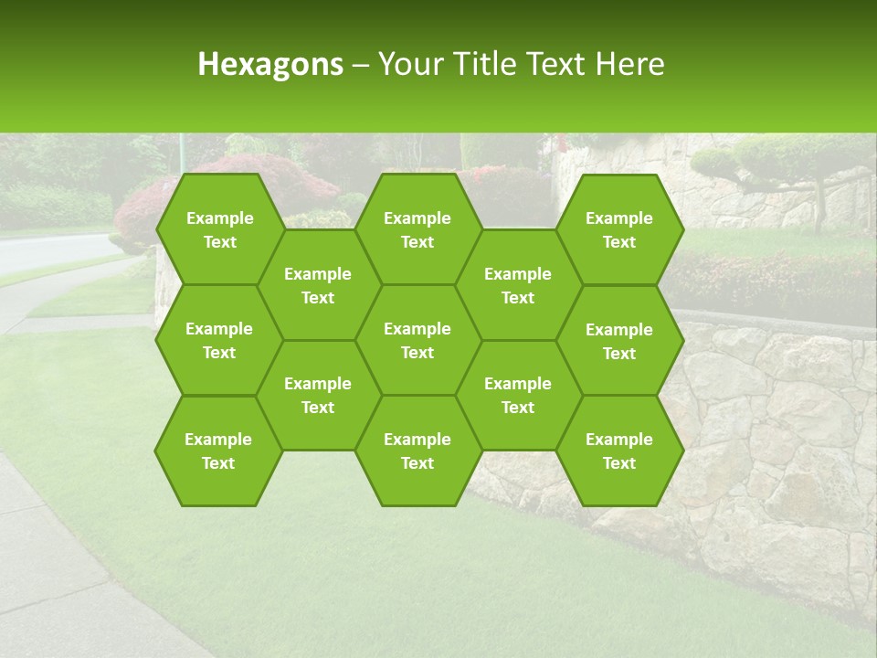 Architectural Structure Of The Garden PowerPoint Template