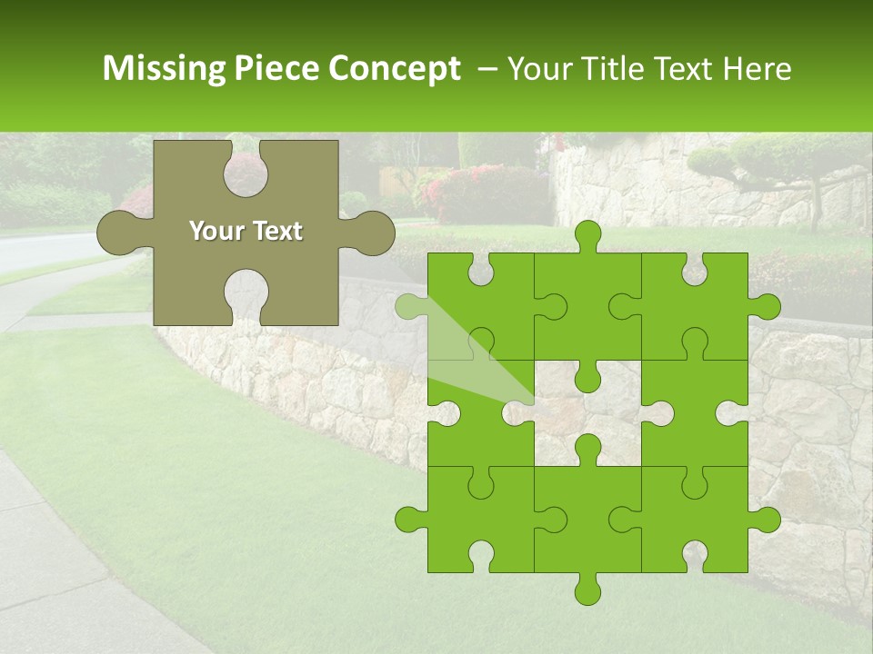 Architectural Structure Of The Garden PowerPoint Template