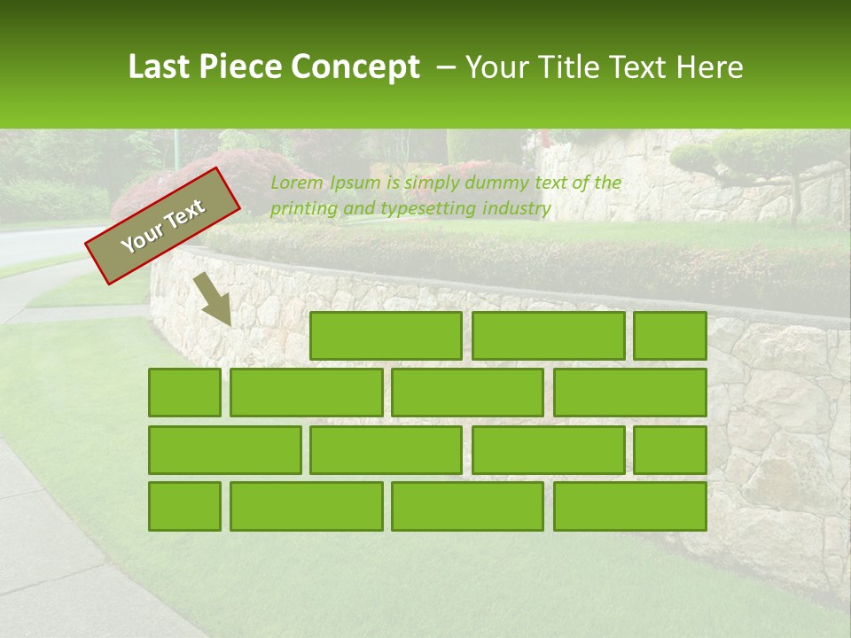 Architectural Structure Of The Garden PowerPoint Template