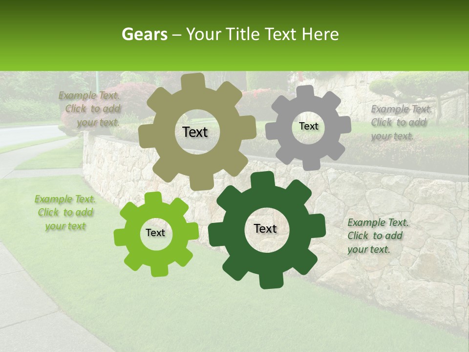 Architectural Structure Of The Garden PowerPoint Template