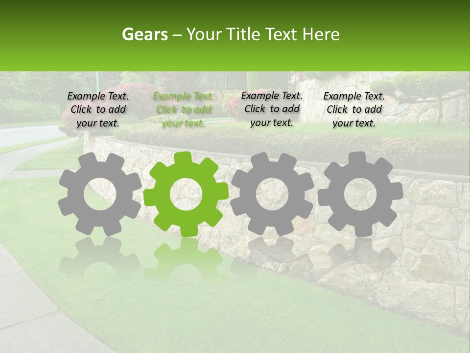 Architectural Structure Of The Garden PowerPoint Template