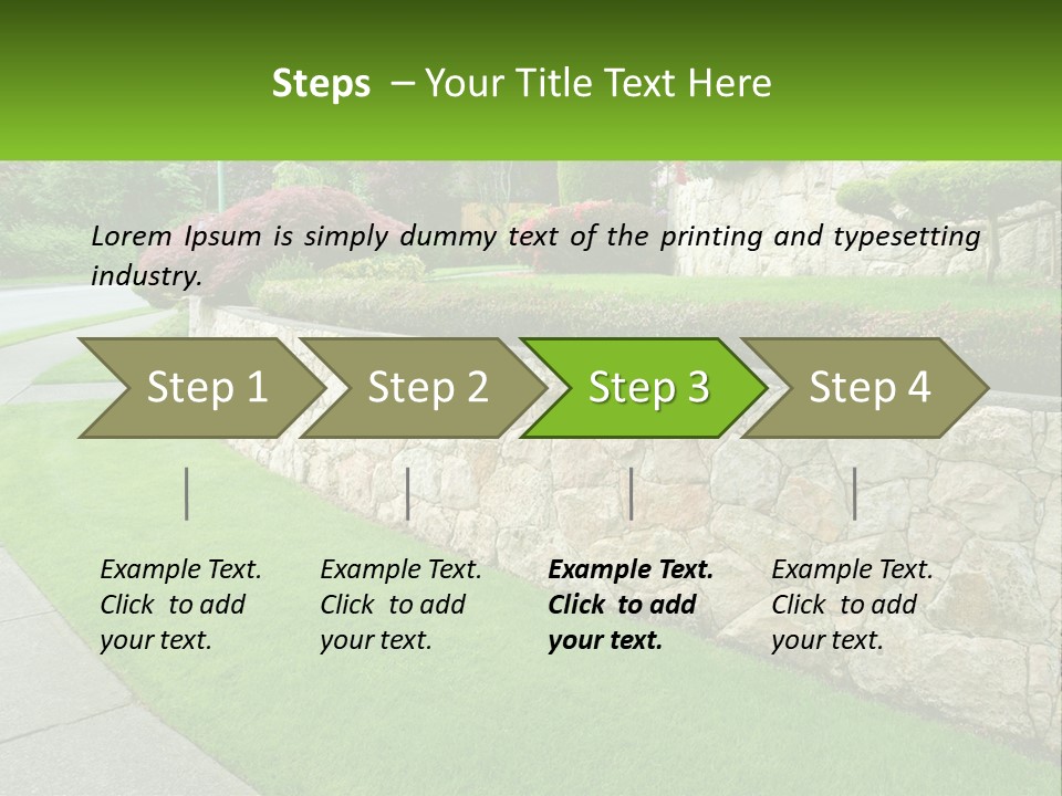 Architectural Structure Of The Garden PowerPoint Template