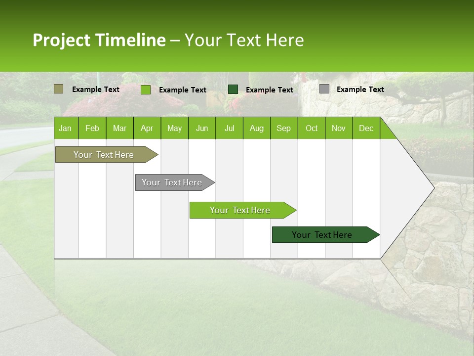 Architectural Structure Of The Garden PowerPoint Template
