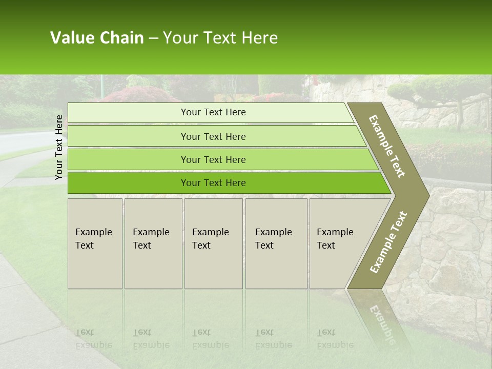 Architectural Structure Of The Garden PowerPoint Template