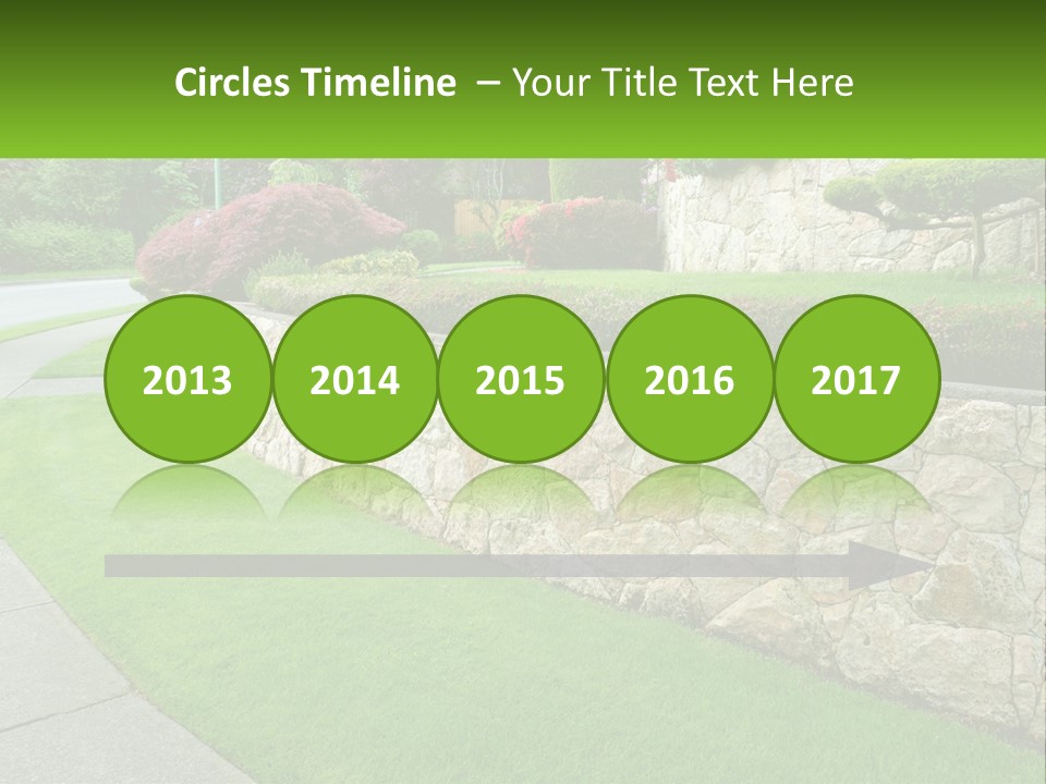 Architectural Structure Of The Garden PowerPoint Template