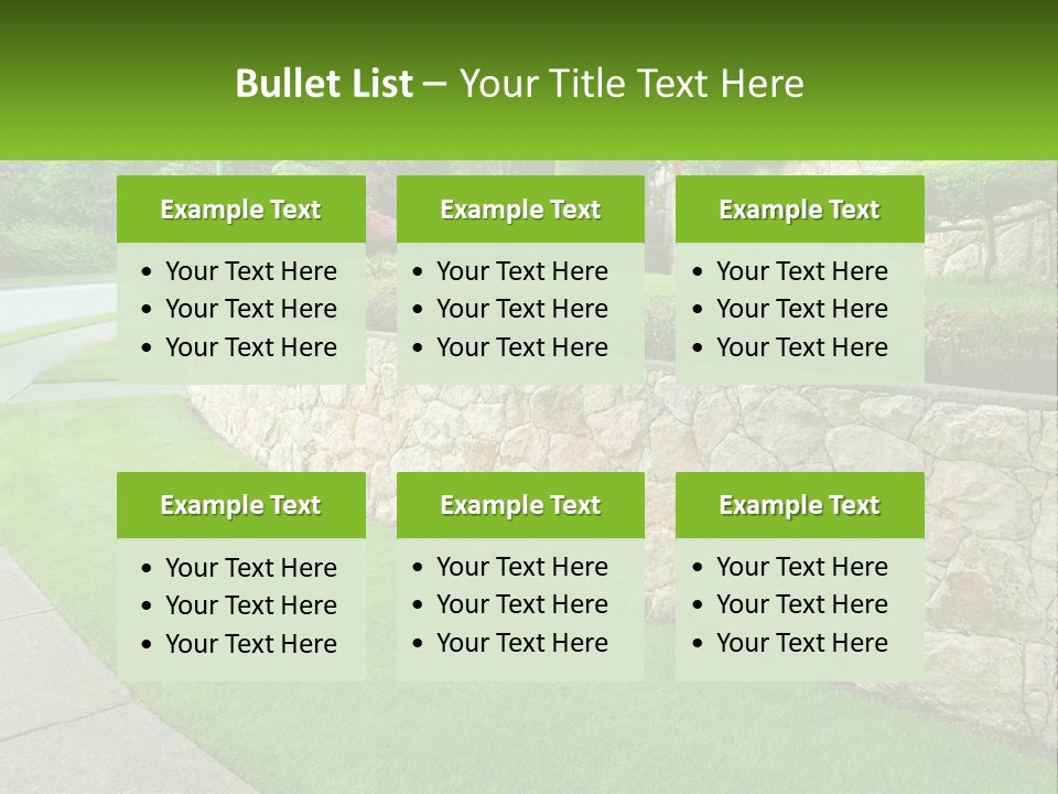 Architectural Structure Of The Garden PowerPoint Template