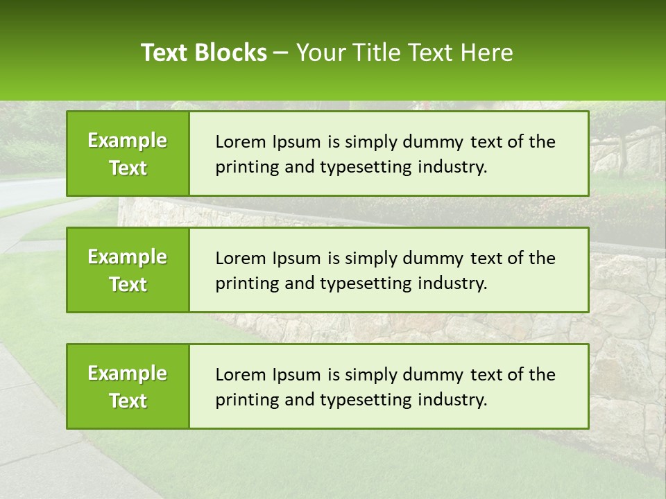 Architectural Structure Of The Garden PowerPoint Template