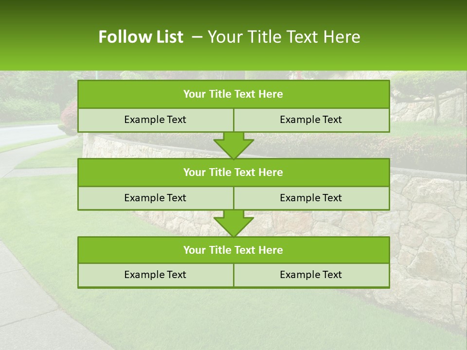 Architectural Structure Of The Garden PowerPoint Template