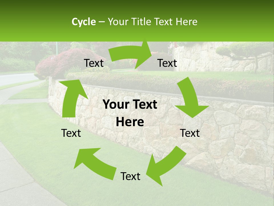 Architectural Structure Of The Garden PowerPoint Template