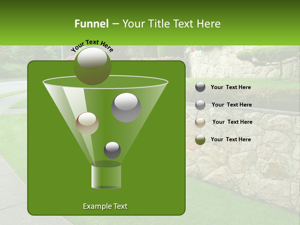 Architectural Structure Of The Garden PowerPoint Template