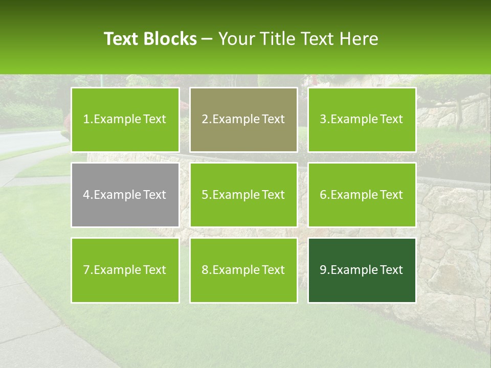 Architectural Structure Of The Garden PowerPoint Template