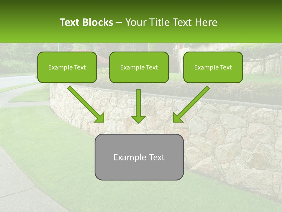 Architectural Structure Of The Garden PowerPoint Template