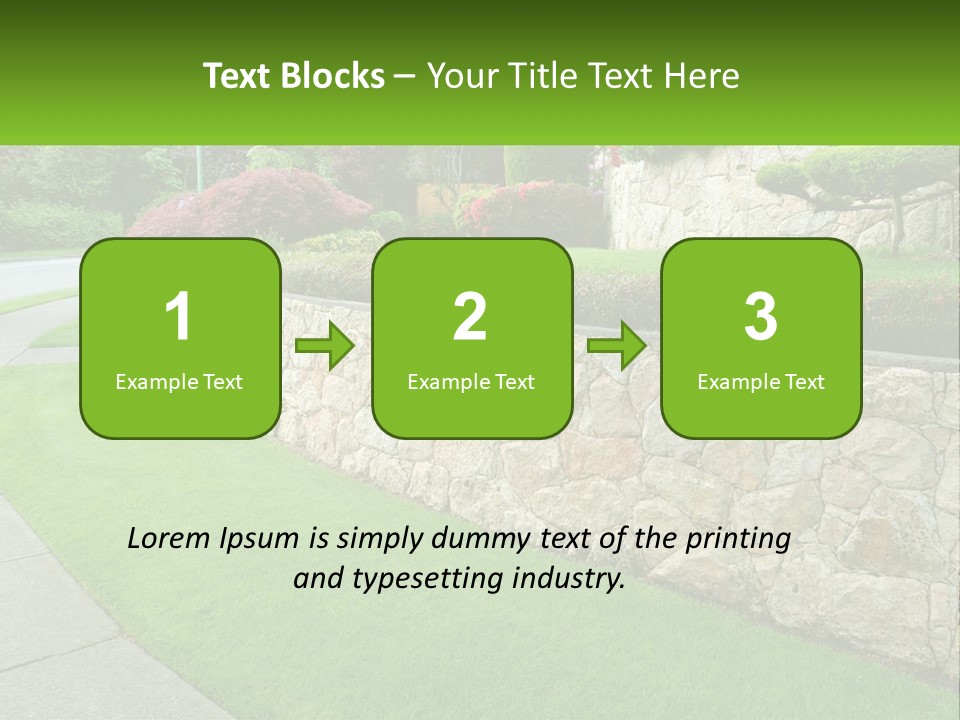 Architectural Structure Of The Garden PowerPoint Template