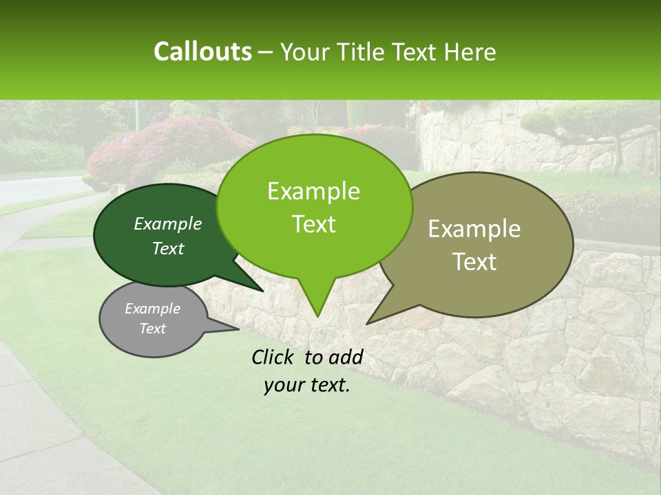 Architectural Structure Of The Garden PowerPoint Template