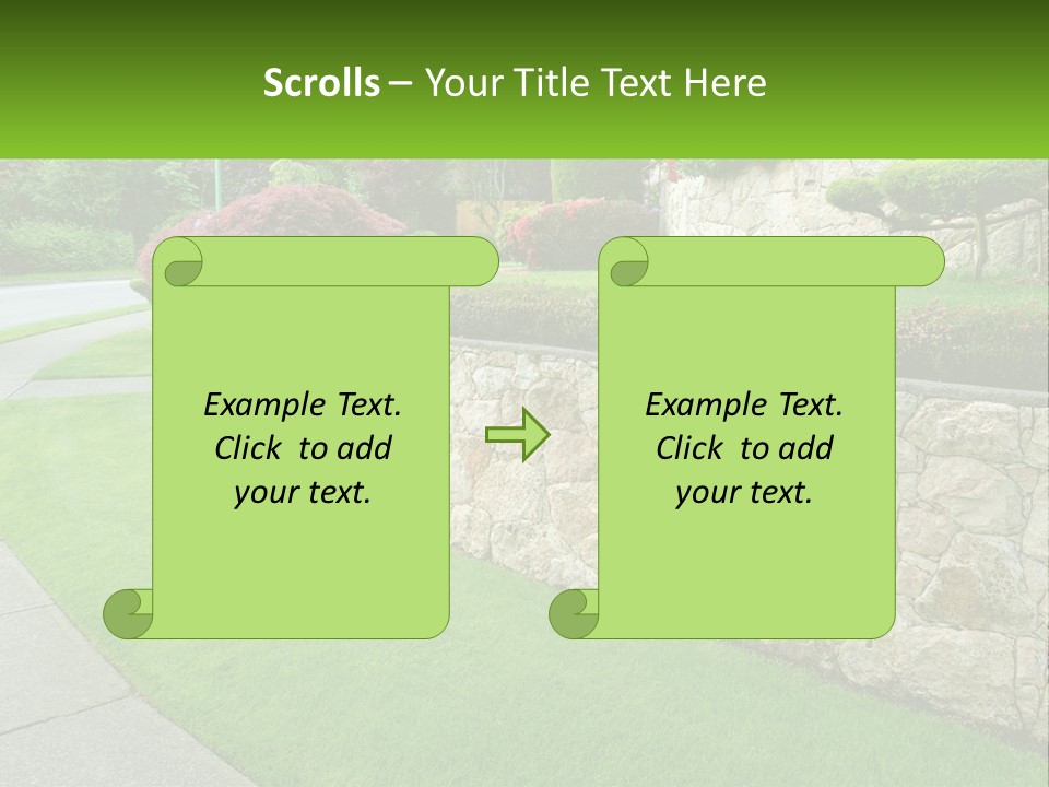 Architectural Structure Of The Garden PowerPoint Template