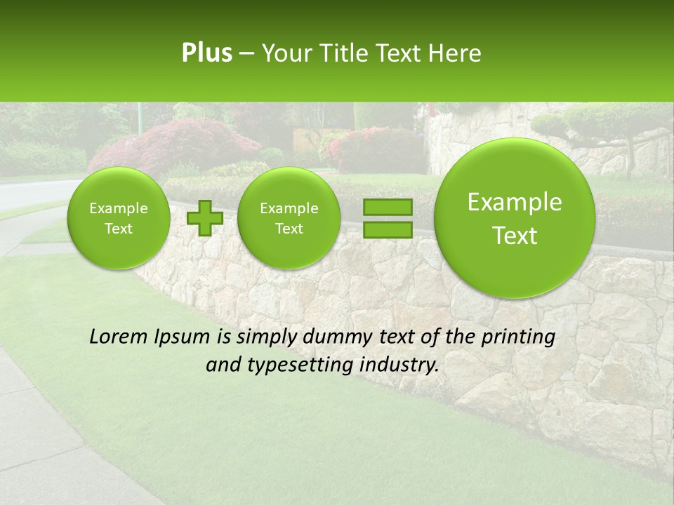 Architectural Structure Of The Garden PowerPoint Template