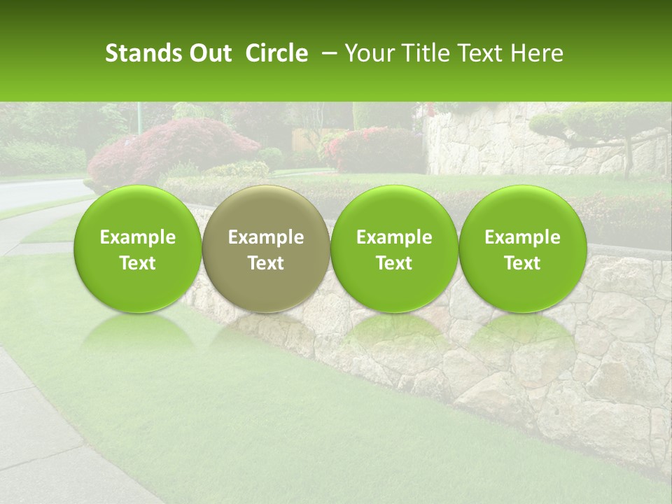 Architectural Structure Of The Garden PowerPoint Template